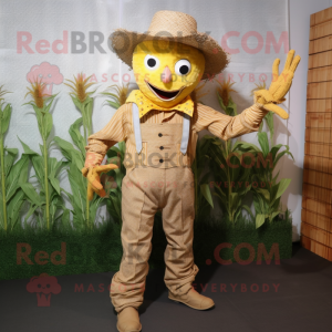 Guld Scarecrow maskot...