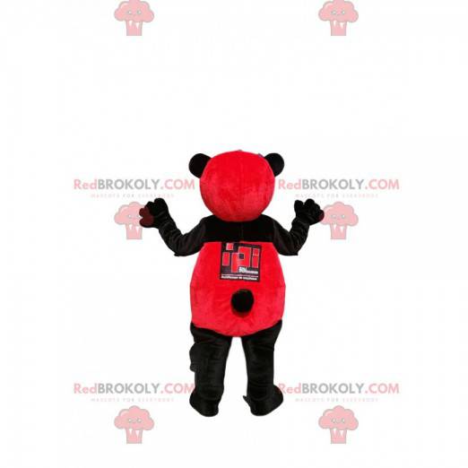 Czerwona i czarna maskotka panda - Redbrokoly.com