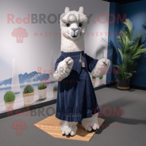 Navy Alpaca mascotte...