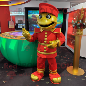 Red Pot Of Gold maskot...