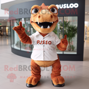 Rust Allosaurus maskot...