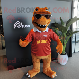 Rust Allosaurus mascotte...