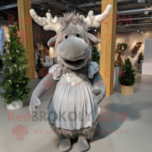 Gray Reindeer mascotte...