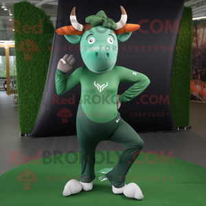 Forest Green Zebu maskot...