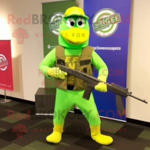 Lime Green Sniper mascotte...