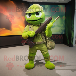 Lime Green Sniper maskot...