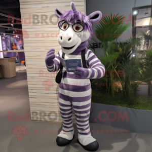 Lavendel Zebra mascotte...