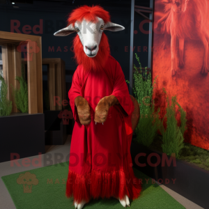 Red Angora Goat maskot...