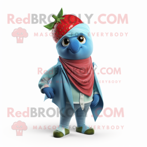 Cyan Strawberry maskot...