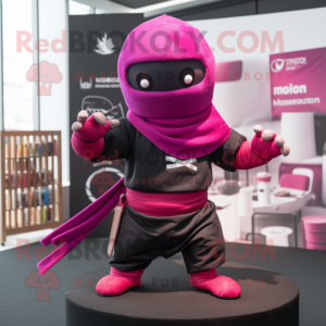 Magenta Ninja mascotte...