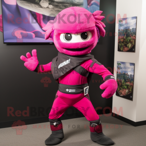 Magenta Ninja mascotte...