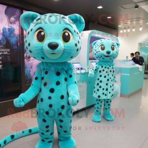 Cyan Leopard mascotte...