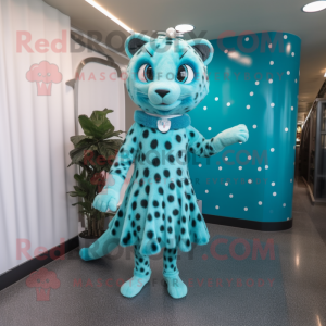 Cyan Leopard mascotte...