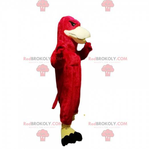 Mascotte dell'aquila rossa dallo sguardo persistente -