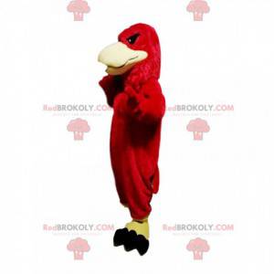 Mascotte d'aigle rouge avec un regard persant - Redbrokoly.com