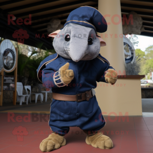 Navy Armadillo maskot...