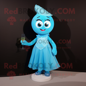 Cyan Pho maskot kostume...