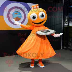 Orange Plate Spinner maskot...