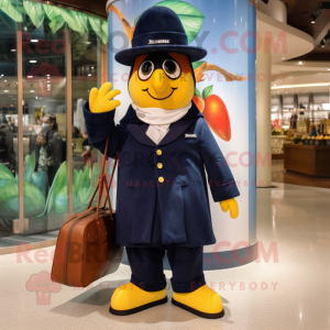 Navy Mango maskot drakt...