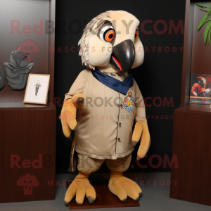 Tan Parrot maskot...