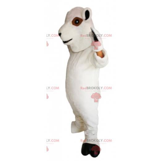 Ler vit fårmaskot - Redbrokoly.com