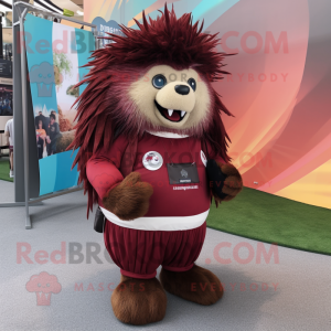 Maroon Porcupine mascotte...