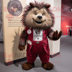 Maroon Porcupine mascotte...