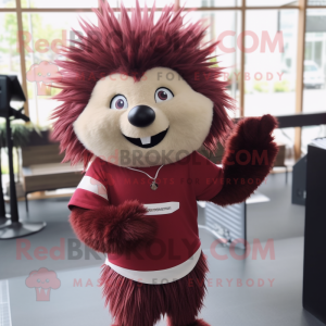 Maroon Porcupine mascotte...