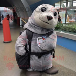 Gray Seal mascotte kostuum...