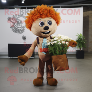 Rust bukett blommor maskot...