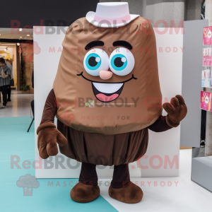 Postava maskota hnědého...