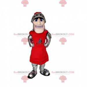 Knight mascot with his helmet and armor - Redbrokoly.com