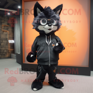 Black Fox mascotte kostuum...