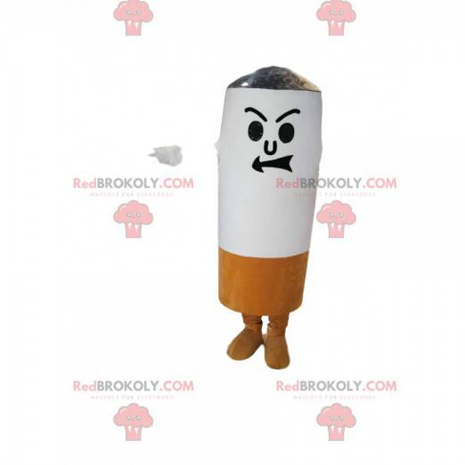 Mascote do cigarro com um olhar desagradável - Redbrokoly.com