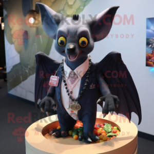 Navy Fruit Bat mascotte...