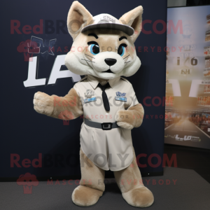 Tan Lynx mascotte kostuum...