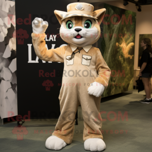 Tan Lynx mascotte kostuum...