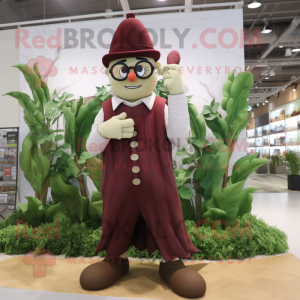 Maroon Beanstalk maskot...