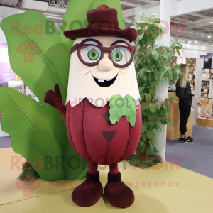 Maroon Beanstalk maskot...
