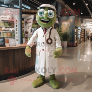 Olive Doctor maskot kostume...