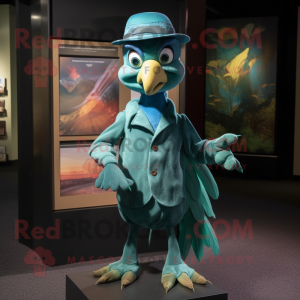 Teal Archaeopteryx mascotte...