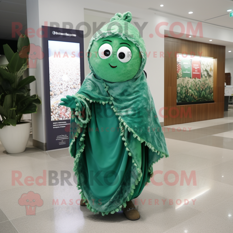 nan Spinach mascot costume character dressed with a Mini Dress and Shawl pins