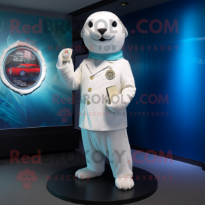 White Seal mascotte kostuum...