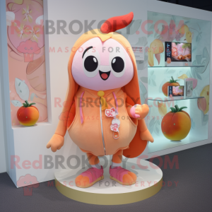 Peach Demon maskot kostym...