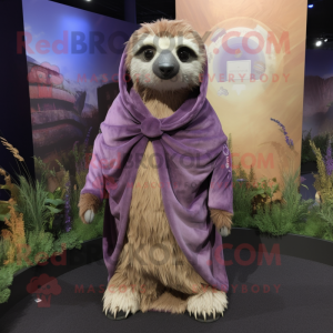 Lavender Sloth mascotte...