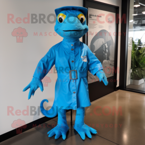 Blue Lizard mascotte...