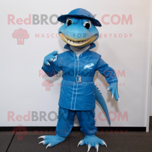 Blue Lizard mascotte...