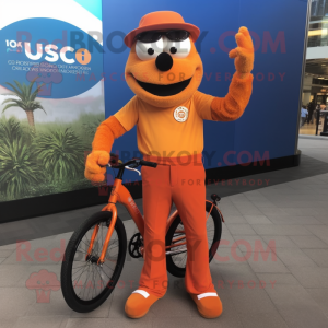 Orange Unicyclist maskot...