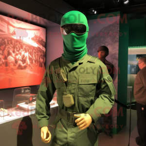 Grønn Gi Joe maskot drakt...