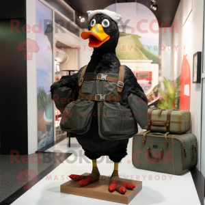 Black Muscovy Duck mascotte...